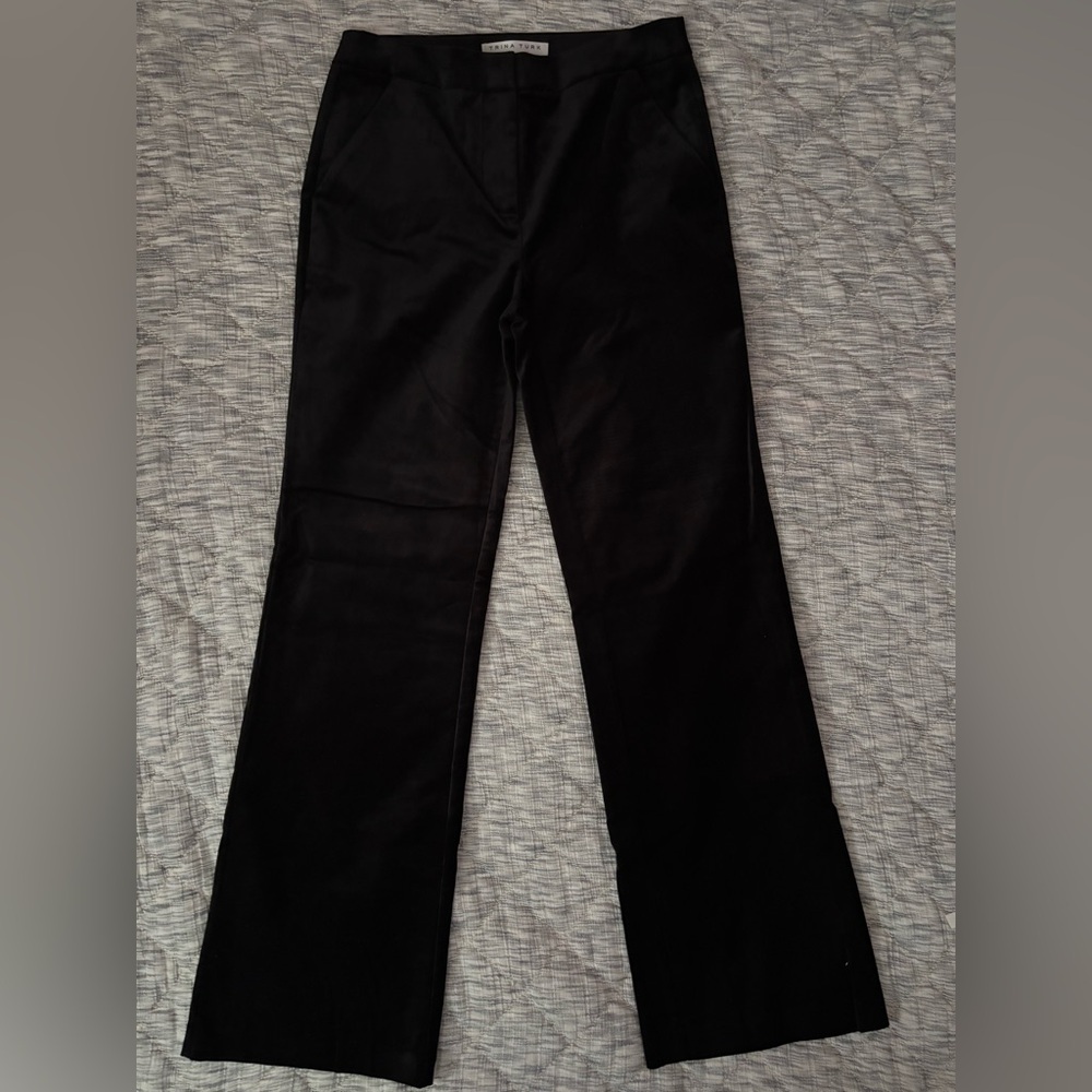 Trina Turk Black Westport Velveteen Bootcut Pant Sz 4 NWT | Trina Turk Pants -